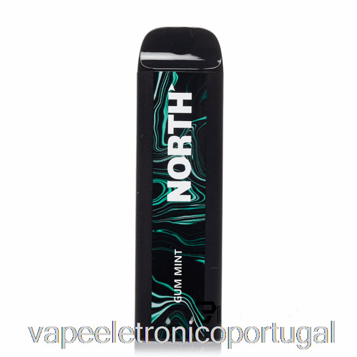 Vape Eletrônico North 5000 Goma Descartável Menta